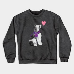 Chinese Crested Dog Powderpuff Crewneck Sweatshirt